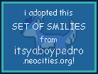 I adopted this SET OF SMILIES from itsyaboypedro.neocities.org